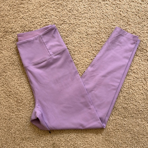 Girlfriend collective violet rib high rise legging M medium - Picture 2 of 3